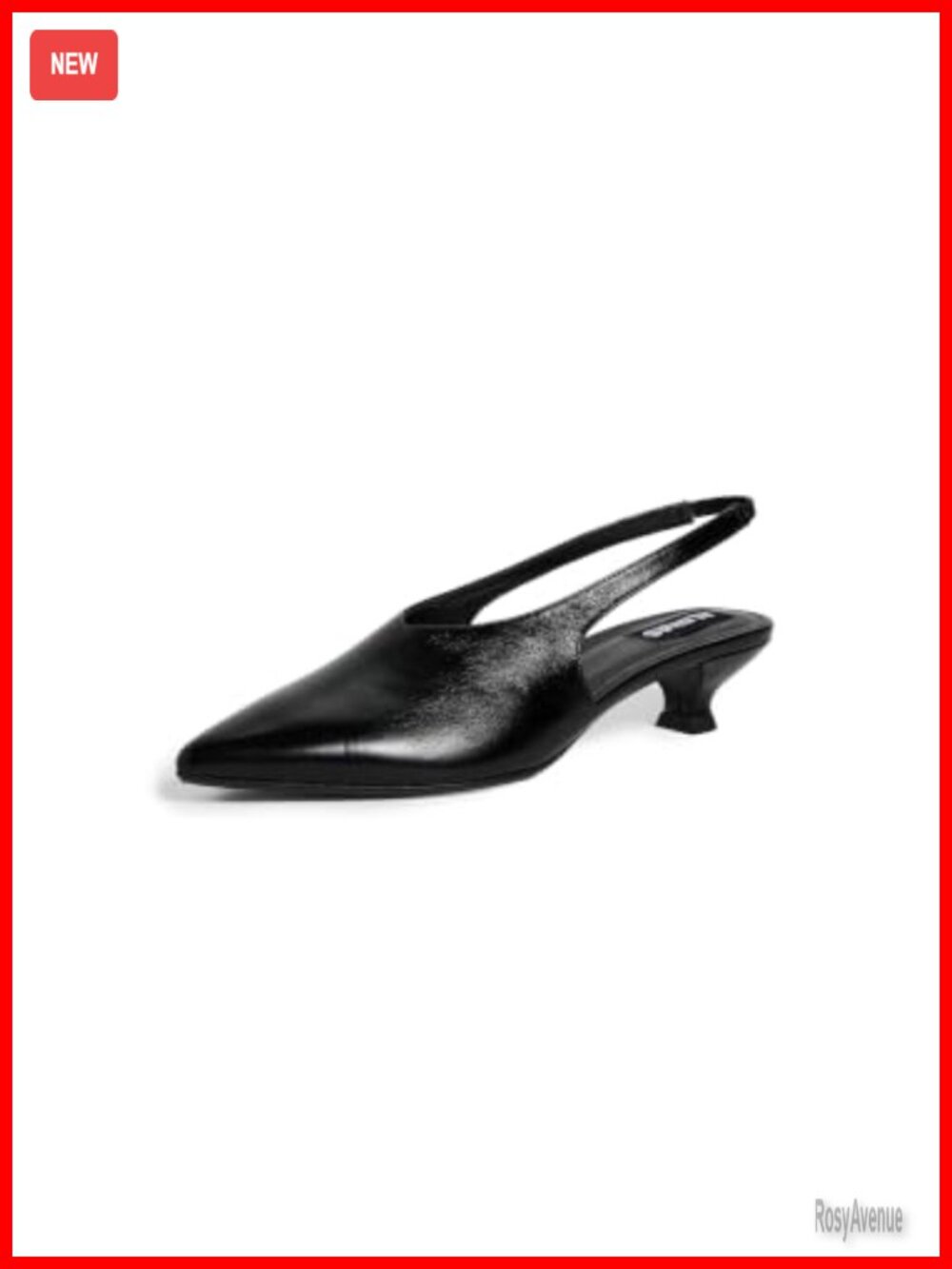 ALOHAS Eros Kitten Heel Mules Pointed Toe Slip-On Formal